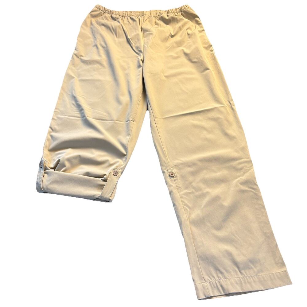 Magellan Travel Gear Khaki Convertible Pants Men’s Size Large Elastic Waist